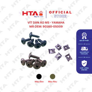 [100 CON + KẸP ÁO INOX] Ốc Xoắn Dàn Áo M5 Honda Yamaha - 90160-05009 - Ốc Vít Hiệp Tín - HTA