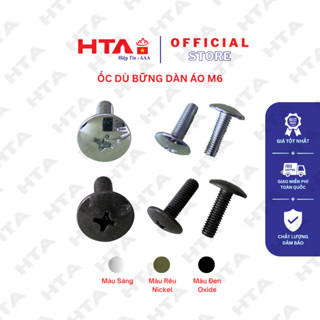 [50 CON] Ốc Dù Dàn Áo Wave Dream 6 Ly Đủ Kích Cỡ/ Ốc Mặt Nạ Wave - Ốc Vít Hiệp Tín - HTA