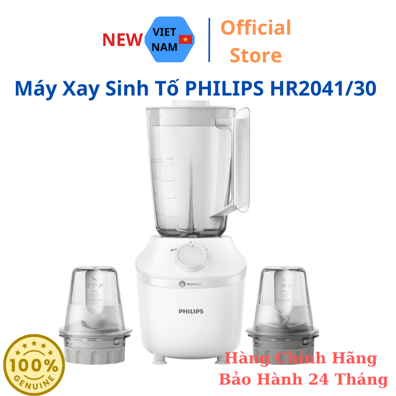 Máy Xay Sinh Tô Philips HR2041/30 - HR2041/10 - HR2041/50 - Bảo Hành 24 Tháng