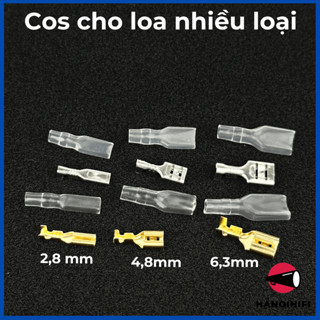8 chiếc Cos loa, jack bấm cho loa kèm vỏ cách điện nhiều cỡ từ Hà Nội Hifi