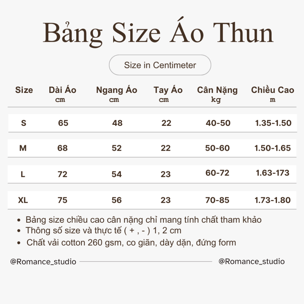 Áo Thun  2025 Nam Nữ Unisex ROMANCE STUDIO Vải Cao Cấp Co Giãn Thấm Hút Mồ Hôi