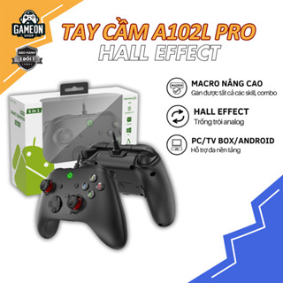 Tay cầm chơi game A102L Pro 2025, Hall Effect, Macro full skill FC Online, tay cầm có dây cho PC, Android, Steam, A102