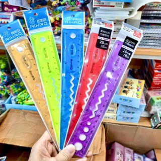 Thước kẻ nhựa Dẻo 30cm Uốn cong thoải mái ko gẫy.Loại 20cm & 30cm