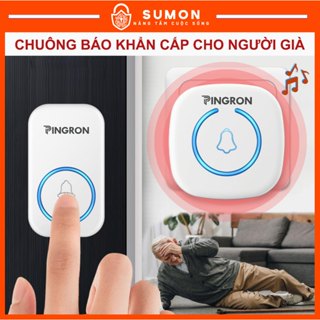  Chuông báo khẩn cấp người già Nút nhấn SOS Pingron DB06 tặng kèm dây 