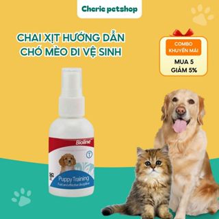 Chai xịt hướng dẫn chó mèo đi vệ sinh đúng chỗ Bioline Puppy Training - 50ml
