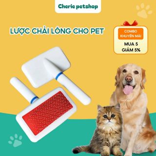Lược Chải Lông Cho Chó Mèo, Lược Đánh Bông Lông Massage Cho Chó Mèo Cherie Petshop