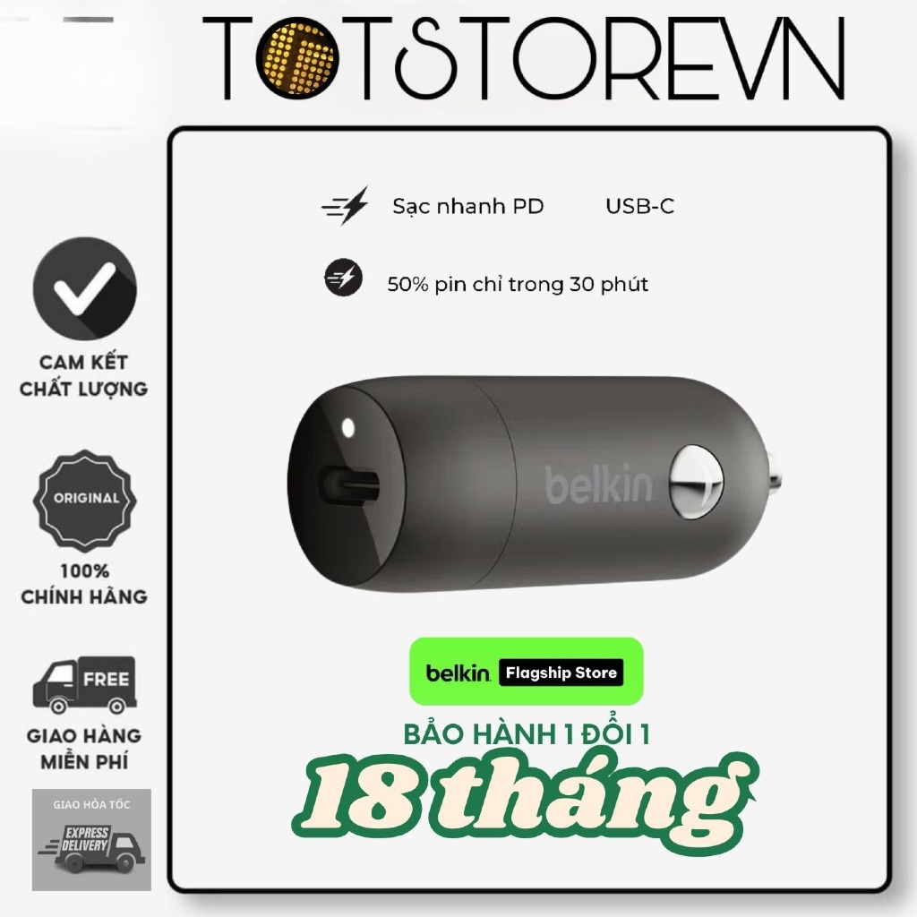 Tẩu sạc 20W Belkin PD