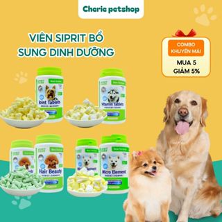 Combo 20-30-50-80 Viên SIPRIT bổ sung dinh dưỡng cho chó, bổ sung Canxi, đẹp lông da cho chó Cherie Pet