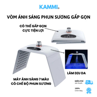 Đèn Vòm Ánh Sáng Gấp Gọn 7 Màu Kết Hợp Phun Sương Loại Cao Cấp, Dùng Trong Spa TMV