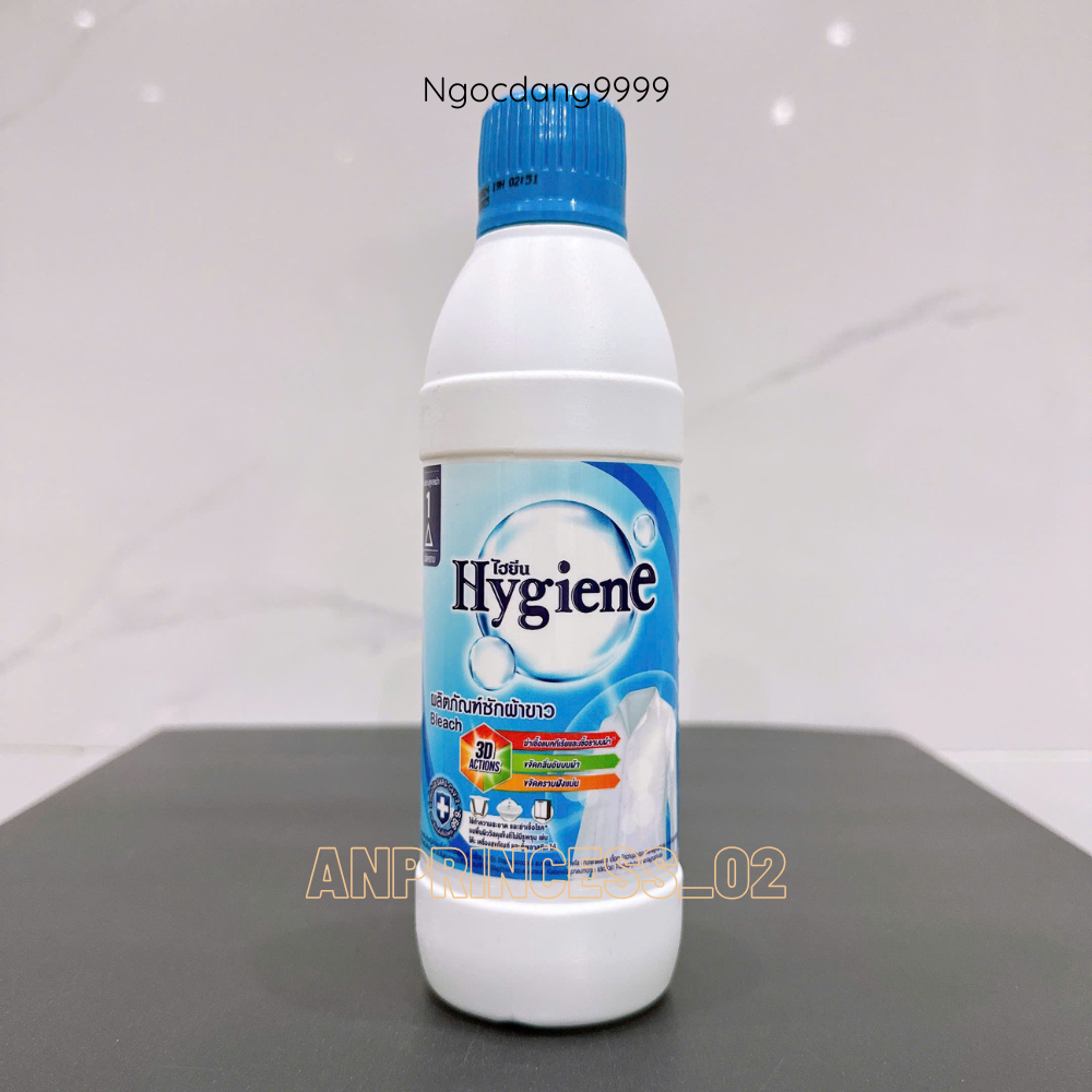 Nước Tẩy Quần Áo Trắng Sáng Hygiene Chai 250ML ( tẩy trắng )