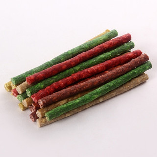 Combo 50 Thanh Gặm Sắc Màu Cho Thú Cưng 12cm, Thanh Gặm Giúp Sạch Cao Vôi, Thơm Miệng Cherie Petshop