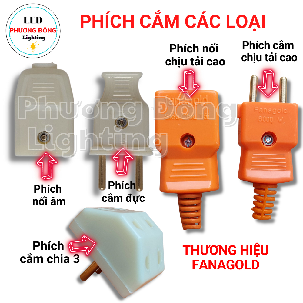 Phích Cắm 4 Ly Chịu Tải Cao 6000W