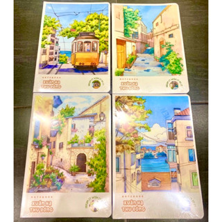 COMBO 10 QUYỂN VỞ 72-120-200 kẻ ngang Xuân hạ thu đông Hải Tiến  trang giao hình ngẫu nhiên