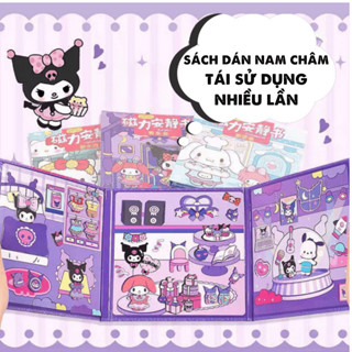 Đồ chơi tranh dán nam châm Kuromi tranh dán nam châm kuromi hót hit cho bé quà tặng cho bé chủ đề kuromi