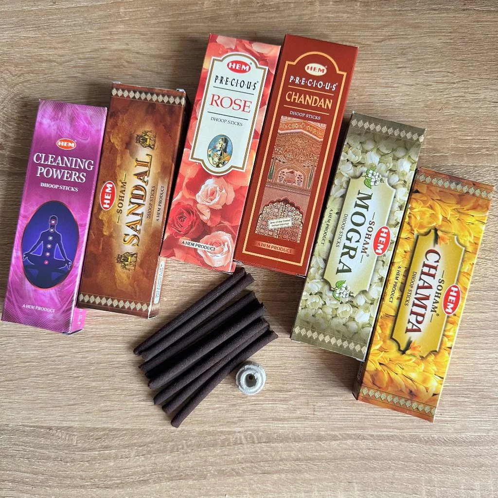 Nhang Không Chân HEM Ấn Độ, Nhang Không Tăm, Thanh Hương Hem Cao Cấp, Nhang Thơm Ấn Độ (Hộp 25g)