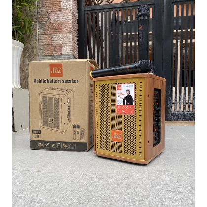 [TẶNG KÈM 2 MIC KHÔNG DÂY] Loa kéo JBZ J6 – Loa karaoke di động chất lượng âm thanh tuyệt đỉnh bass 