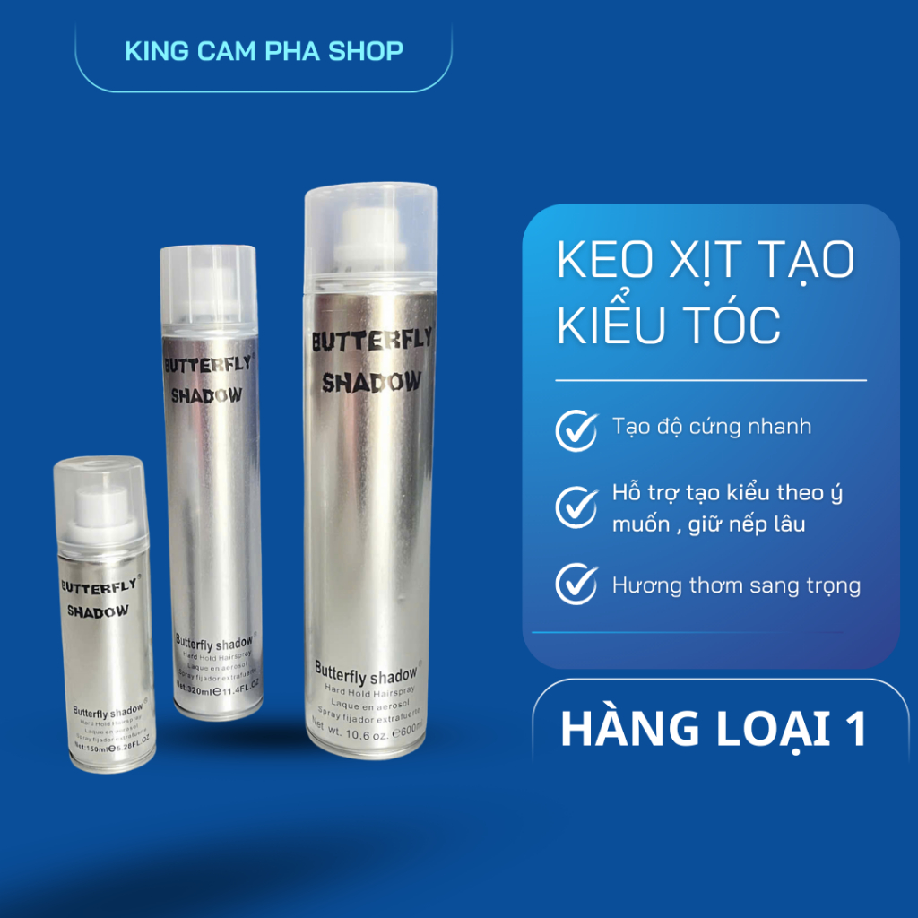 Keo xịt tóc butterfly shadow loại 1
