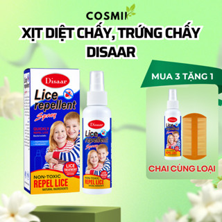  Dầu gội diệt chấy Disaar giúp sạch chí trứng chấy trên tóc hiệu quả an toàn lành tính- Chai 120ml 