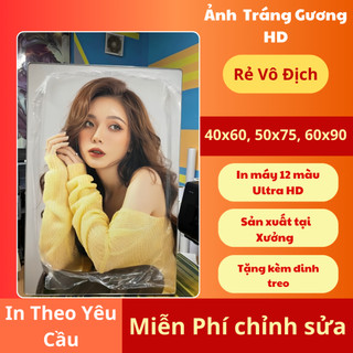  In Ảnh Tráng Gương treo tường 4K HD  Bo Viền KT 40x60 ,50x75 ,60x90 In Theo Yêu Cầu CAO CẤP - GIÁ TẠI XƯỞNG 