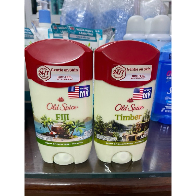 Lăn sáp khử mùi Old Spice Timber Fiji 73g Mỹ