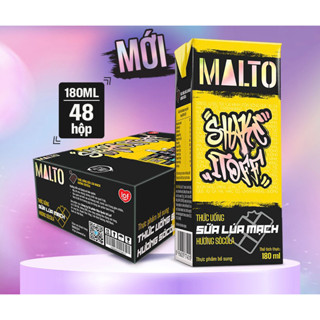Thùng 48 hộp sữa lúa mạch Lof Malto 180ml (các hương vị)