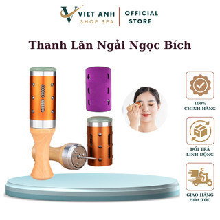  Con Lăn Ngải Ngọc Bích Dùng Massage Mặt Body | Thanh Lăn Ngải Ngọc Tay Cầm Gỗ Massage Thư Giãn 