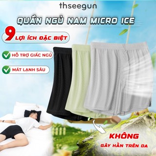 Combo 3 Quần Ngủ Cho Nam, Quần Đùi Nam Mặc Nhà Thseegun, Chất Liệu Thun Lạnh Micro ICE Siêu Thoáng Mát, Mềm Mịn, Co Giãn