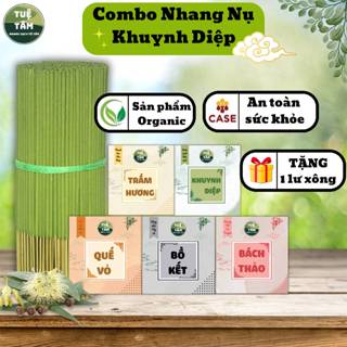    COMBO NHANG KHUYNH DIỆP + NỤ   SIÊU TIẾT KIỆM NHIỀU QUÀ TẶNG - Nhang Sạch Tuệ Tâm an tâm sử dụng 