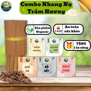    COMBO NHANG TRẦM HƯƠNG + NỤ   SIÊU TIẾT KIỆM NHIỀU QUÀ TẶNG - Nhang Sạch Tuệ Tâm 