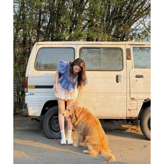 Áo croptop tay phồng + chân váy