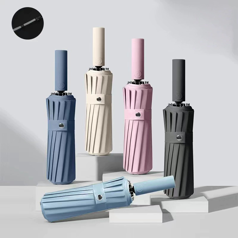 Ô Dù Che Mưa Đi Nắng 3 Lớp AHA  8 Nan Mở Tự Động Thủ Công Gấp Nhỏ Gọn Cầm Tay 2 Chiều Chống Thấm