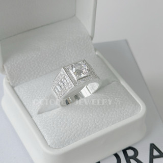  Nhẫn bạc nam OCTOBER JEWELRY bạc thật 