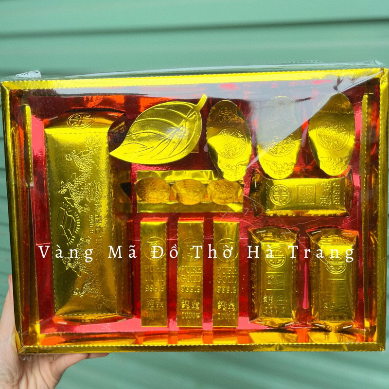 Hộp Vàng Thỏi, Vàng Thuyền, Vàng Lá Vàng Mã Cao Cấp Đóng Hộp
