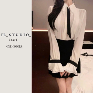 Áo Sơ Mi Voan Dáng Xuông Tay Bèo Tiểu Thư PL_STUDIO-S47