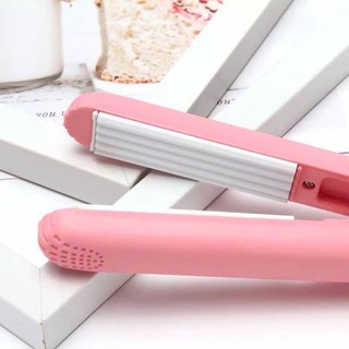Máy là tóc/ Dập xù mini cute kèm hộp nhựa