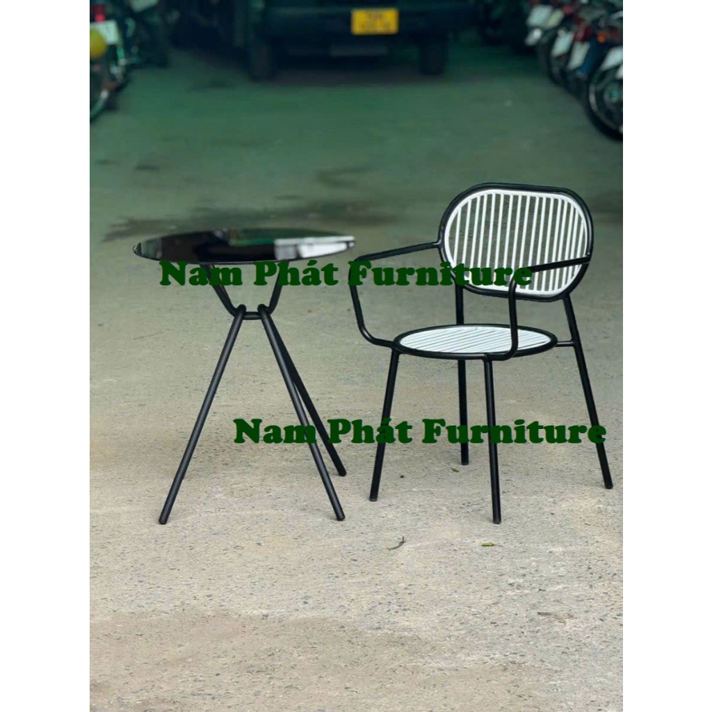ghế sắt Thonet lưới có tay 022 ( Ghế piper)