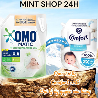 [HỎA TỐC - MÃ LIVE/VIDEO] Nước giặt omo matic cho quần áo bé yêu 3.6kg, nước xả comfort 1.7L cho bé yêu -chính hẵng