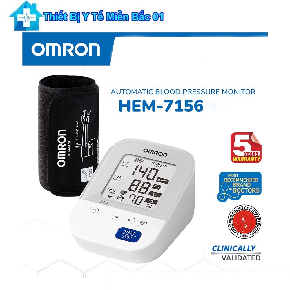 Máy Đo Huyết Áp Bluetooth Omron Hem-7156T
