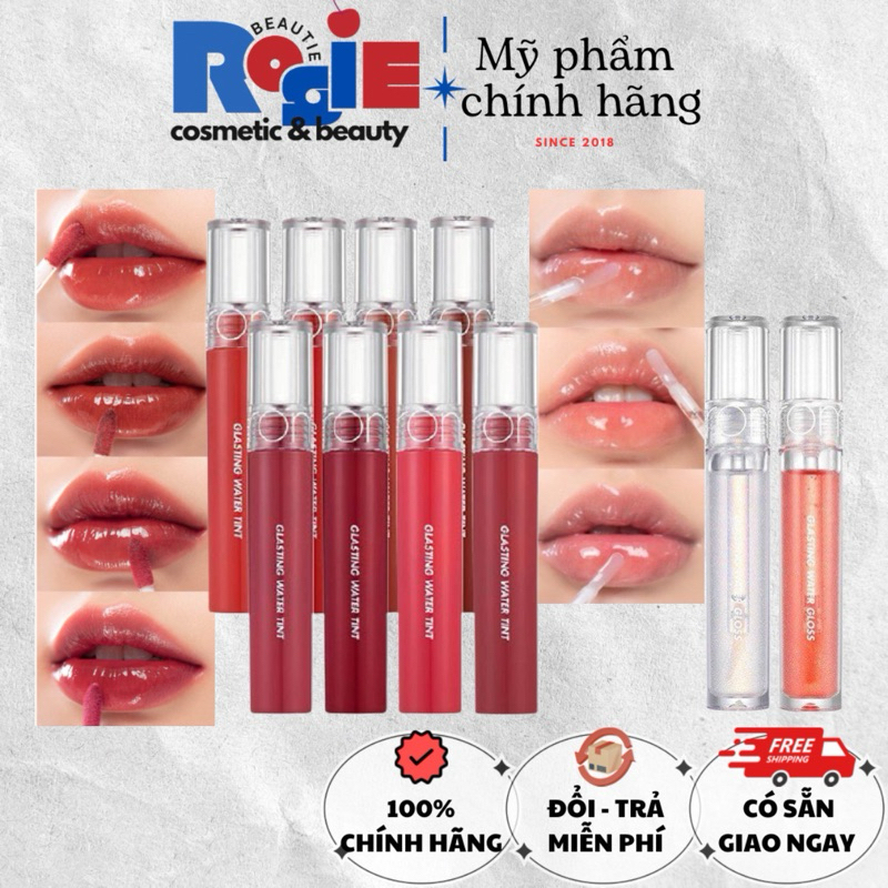 Son Romand Glasting Water Tint – Bóng Mượt, Lên Màu Chuẩn, Căng Mọng Như Sương