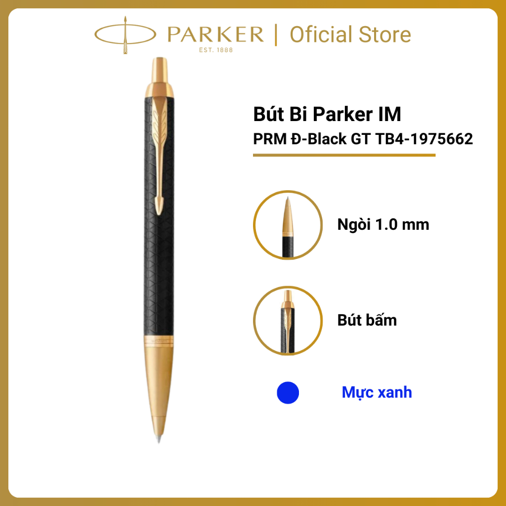 [Bút Ký Parker] Bút Bi Parker IM PRM Cao Cấp - Hàng Nhập Khẩu Chính Hãng - Khắc Tên Theo Yêu Cầu