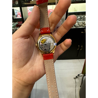 Đồng hồ nữ Aolix dây da đính đá chính hãng mặt 32mm chống nước chống xước