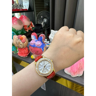 Đồng hồ nữ Aolix dây da đính đá chính hãng mặt 32mm chống nước chống xước