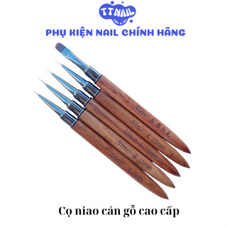  Cọ nét niao cán gỗ cao cấp,Cọ nail chuyên dụng.phụ kiện nail chính hãng 