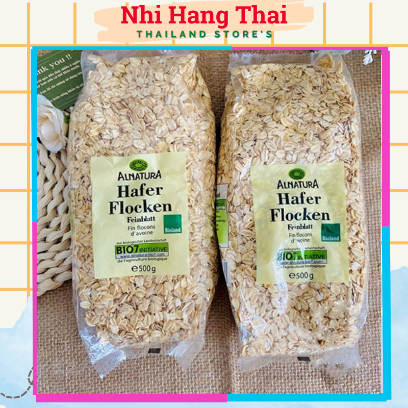 Yến Mạch Cán Dẹt - Cán Vỡ Đức Hữu cơ Hafer Flocken Đức túi 500g