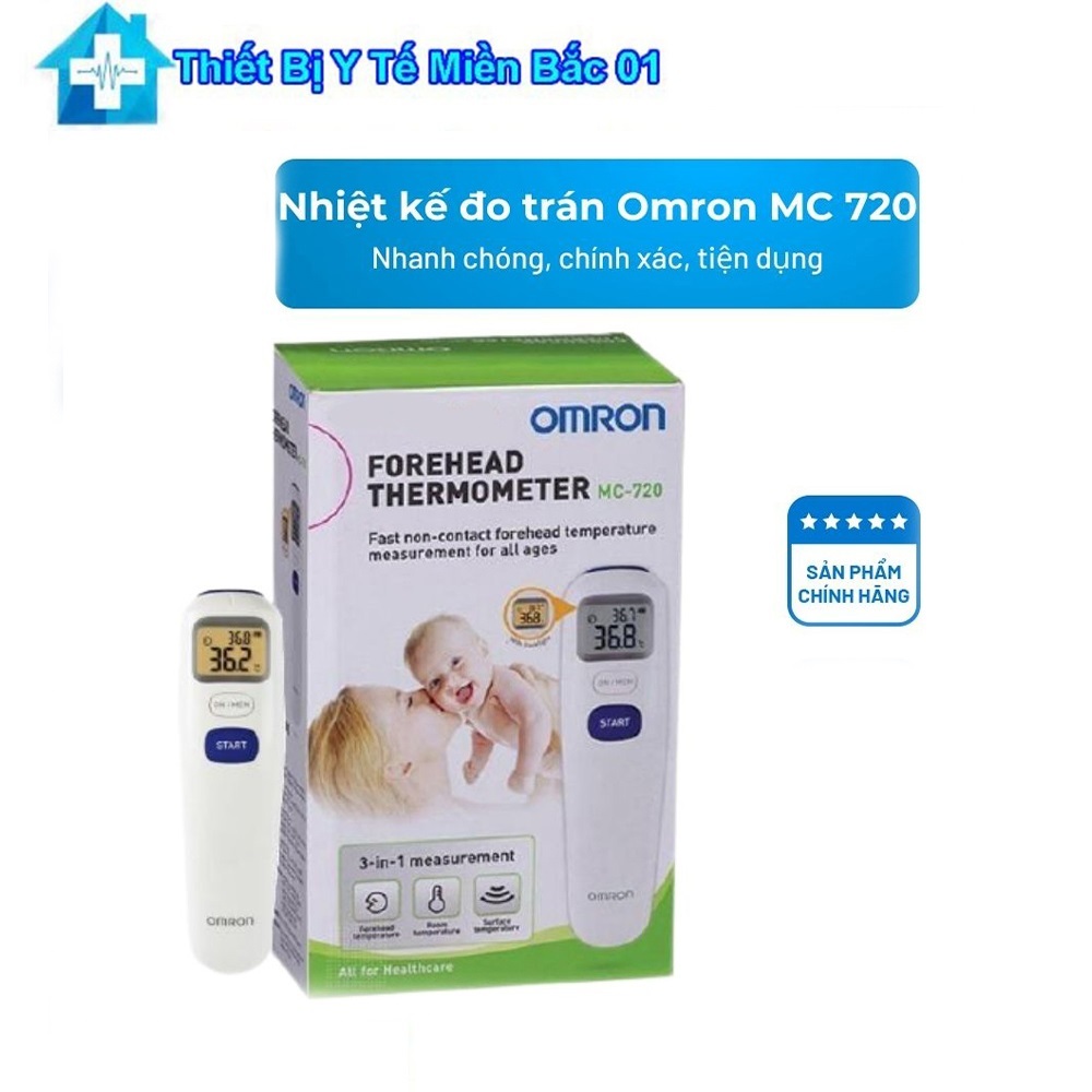 Nhiệt Kế Điện Tử Hồng Ngoại Đo Trán Omron MC720