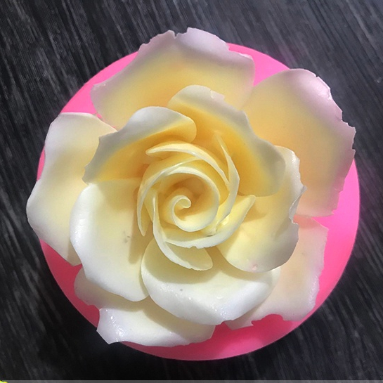 Khuôn silicon hoa hồng nở 9cm mã HH875