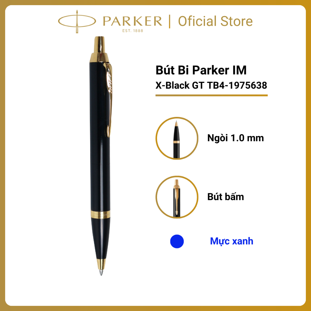 Bút Ký Parker, Bút Bi Parker IM Cao Cấp, Hàng Chính Hãng, Khắc Tên Làm Quà Tặng Theo Yêu Cầu