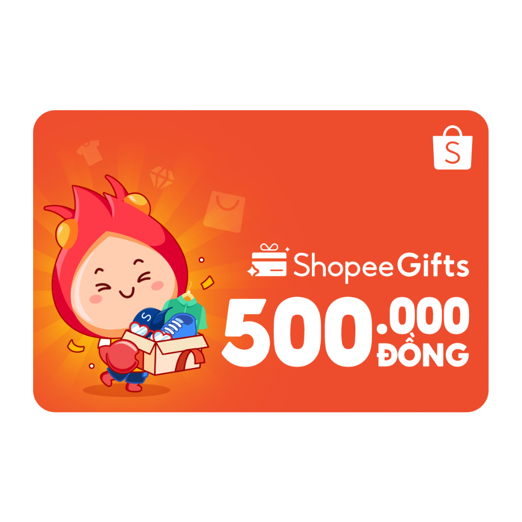  Thẻ quà tặng E-Voucher ShopeeGifts mệnh giá 500.000VND 