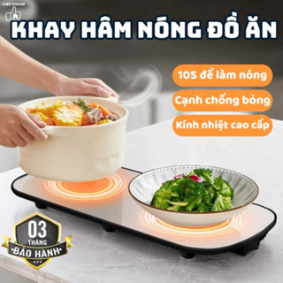 Khay Hâm Nóng Đồ Ăn Thiết Kế Kính Cường Lực Chắc Chắn, Khay Làm Nóng Đồ Ăn Cách Nhiệt LIKE - HNDA01