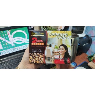 Cà phê sữa hoà tan collagen coffee dành cho người ăn kiêng tiểu đường (10 gói*22 g)